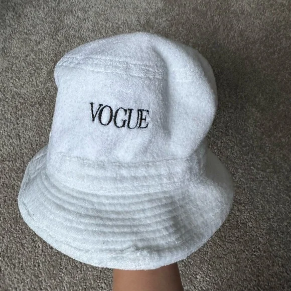 VTG 90s Y2K Vogue Fashion Bucket hat Runway Designer New York Hip Hop Streetwear - Picture 2 of 9